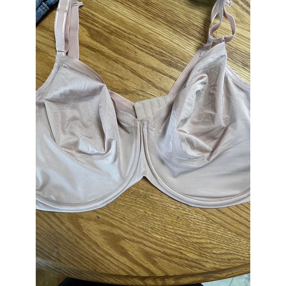 Fruit of the Loom Fit for Me Unlined Underwire Bra Sand Nude 46DDD FT967